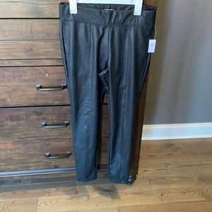 Faux leather leggings